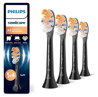 Immagine prodotto di Pack of 4 brush heads - PHILIPS - HX9094/88 - A3 black