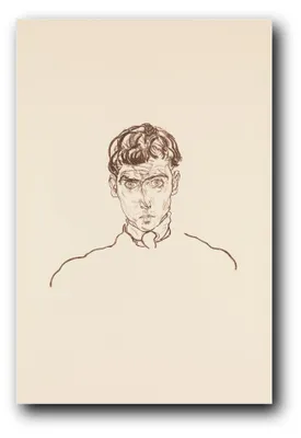 Produktbild von Kunstdruck „Porträt Paris von Gütersloh“ von Egon Schiele – 60×90 cm – ungerahmt