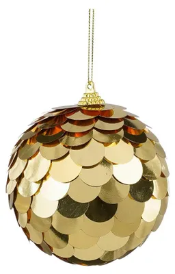 Bruchsichere Weihnachtskugel Gold d10cm