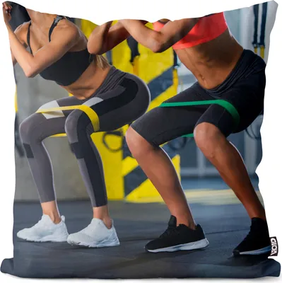 Produktbild von VOID Sport Fitness Band Gymnastik Kissenbezug Kissenhülle Sofakissen Kissen Deko Outdoor-Kissen Dekokissen