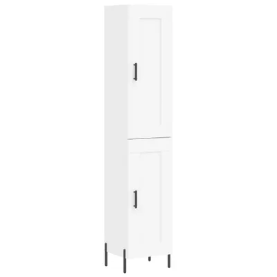 Produktbild von Highboard Weiß 34,5x34x180 cm Holzwerkstoff