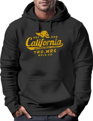 Produktbild von Hoodie Herren California Skull Totenkopf Flügel Biker Print Kapuzen-Pullover Männer Fashion Streetstyle Neverless® schwarz 5XL