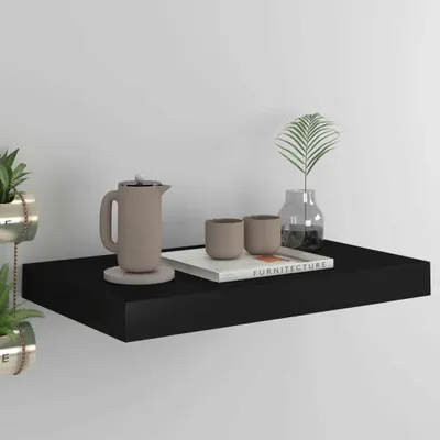 Produktbild von Maison Exclusive - Schwebendes Wandregal Schwarz 40x23x3,8 cm MDF