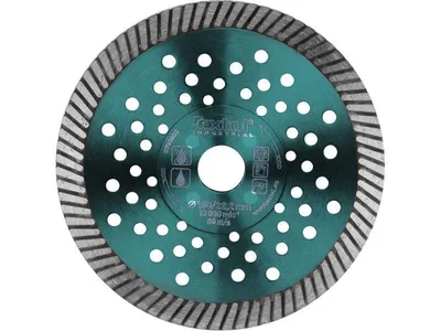 Produktbild von Diamanttrennscheibe Extol Industrial (8703051) turbo Fast Cut, 115x22,2mm, Trocken- und Nassschnitt