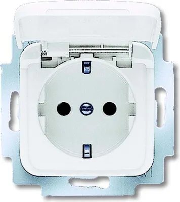 Zdjęcie produktu dla Busch-Jaeger 20 EUKB-214, CEE 7/3, 2P+E, Biały, 250 V, 16 A, 71 mm