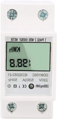 Zdjęcie produktu dla Jednofazowy cyfrowy licznik energii elektrycznej 80 A z wyświetlaczem LCD