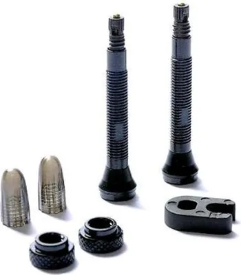 Produktbild von Schwalbe Tubeless Alu-Ventile schwarz (Paar) 40mm