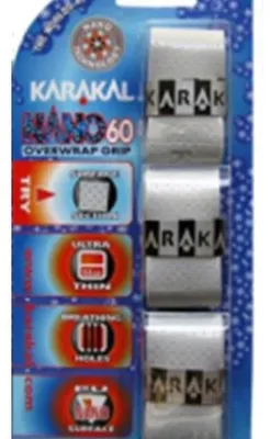 Productafbeelding van KARAKAL SURGRIPS NANO 60 Übergrip, zilver, 3-delige set