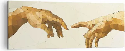 Produktbild von Bild auf Leinwand - Leinwandbild - Abstraktion modern - 140x50cm - Wand Bild - Wanddeko - Leinwanddruck - Bilder - Kunstdruck - Wanddekoration - Leinwand bilder - Wandkunst - AB140x50-3713
