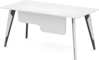 Image de Bureau Bureau Table d'ordinateur Blanc - Noir
