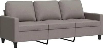 Produktbild von vidaXL 3-Sitzer-Sofa Taupe 180 cm Stoff