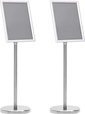 Immagine prodotto di Supporti per poster 2 pcs Argento 32.7 x 24 x 108 cm Alluminio