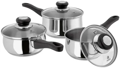 Productafbeelding van Judge Vista pannenset, roestvrij staal, 3-delige set, 14 cm, 16 cm en 18 cm