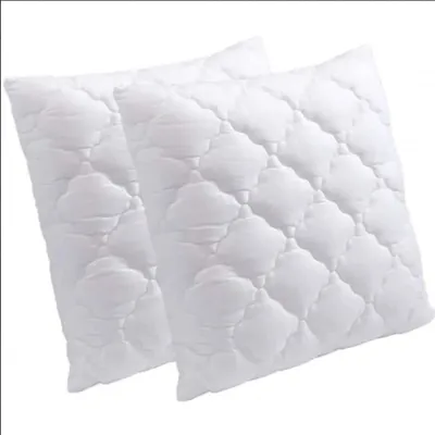 Produktbild von 2 spezielle Nackenkissen aus Memory-Schaum 65 x 65 cm + 2 Kissenschoner