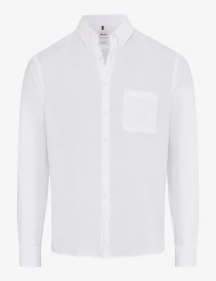 Produktbild von Brax - Herren Leinen Hemd, Style Daniel S (74-0006), Größe:XL, Farbe:White (99)