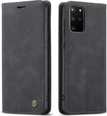 Image de Samsung Galaxy S20+ Case, RetroPolyuréthaneLeather Case with Stand Function for Samsung Galaxy S20 Plus black
