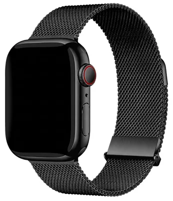Productafbeelding van imoshion Milanees magnetisch bandje voor de Apple Watch | 44/45/46/49 mm - Zwart, AI-gegenereerde afbeelding