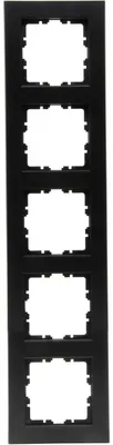 Produktbild von Kopp HK07-Abdeckrahmen 5-fach 402950006 Farbe:schwarz matt