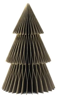 Only Natural – Wabenpapier-Weihnachtsbaum – Grün – 20 cm – Ansicht 1