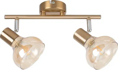 Image de Plafonnier or antique / ambre E14 2x40W Holly 5547 Rabalux