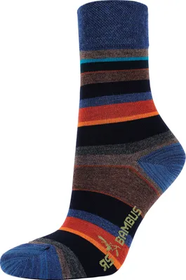 Produktbild von Bambus Viskose Socken Herbst Ringel Softrand ohne Gummi für Damen Gr. 39/42