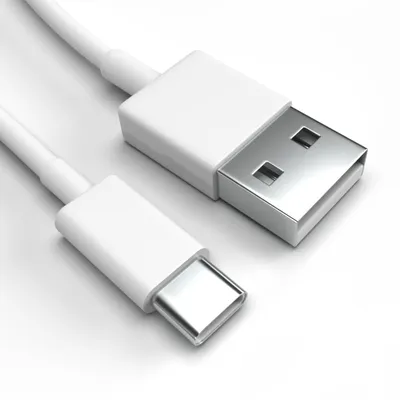 Produktbild von USB-C Ladekabel für Kyocera Android One X3 Weiß 2 x 2 m Handy Schnellladekabel Datenkabel