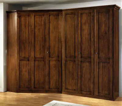 Produktbild von Eckschrank Eiche Schrank Eckschrank Kleiderschrank Schränke Schlafzimmer Möbel