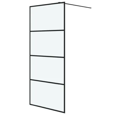 Obrázek produktu pro vidaXL Sprchová zástěna pro sprchový kout Black 90x195cm Matt ESG Glass