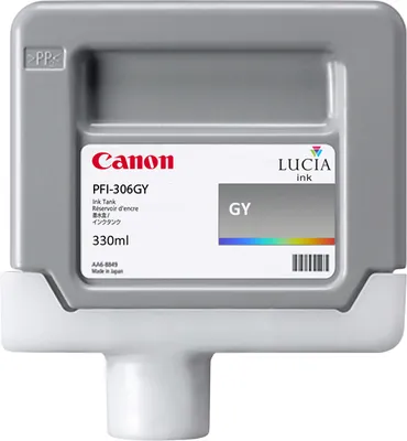 Produktbild von Canon PFI-306 GY, Grau, Tinte auf Pigmentbasis, 1 Stück(e)