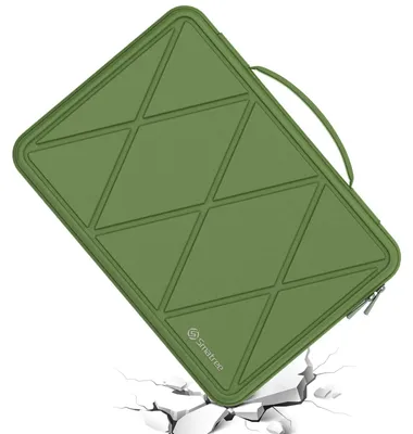 Image de Solidchoice - Étui de protection rigide en EVA pour ordinateur portable de 16 pouces, étanche et antichoc, couleur vert