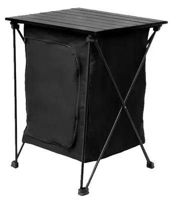 Image de Table de camping, légère, pliable, noire