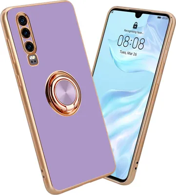 Image de Cadorabo Housse de protection pour Huawei P30 Housse en violet Etui Case Cover protection pour appareil photo support magnétique pour voiture