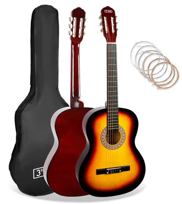 Productafbeelding van 4/4 Maat Klassieke Spaanse Gitaar Set voor Beginners met Tas en Snaren