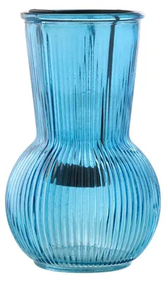 Produktbild von J-Line Windlicht Glas Blau/Schwarz Large