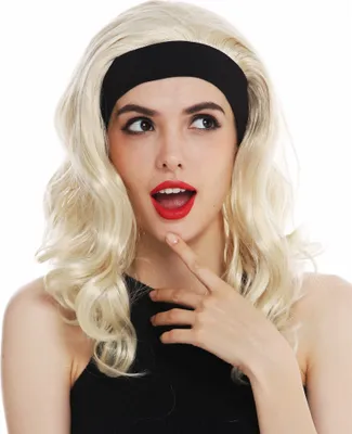 Produktbild von WIG ME UP Perücke Stirnband lang blond wellig 9028-KB88