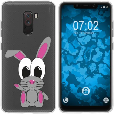 Produktbild von PhoneNatic Case kompatibel mit Xiaomi Pocophone F1 Silikon-Hülle Cutiemals M4