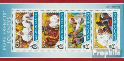 Produktbild von Briefmarken Salomoninseln 2015 Mi 3277-3280 Kleinbogen (kompl. Ausg.) postfrisch Papst Franziskus