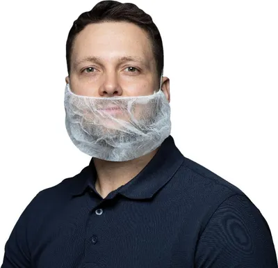 Produktbild von 1000 Nitras Bartmasken | weiß | Vliesstoff