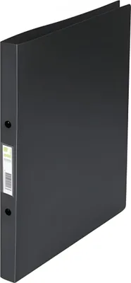 Obrázok produktu pre Q-Connect® KF02915 Krúžkový viazač priehľadný - A4, 2-krúžkový, Ø krúžku 16 mm, čierny poťah