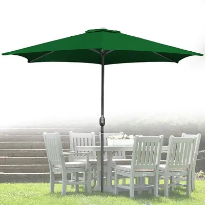 Produktbild von Sonnenschirm | Ampelschirm mit Kurbel, UV-Schutz | Gartenschirm, Terrassenschirm, Marktschirm | ohne Ständer