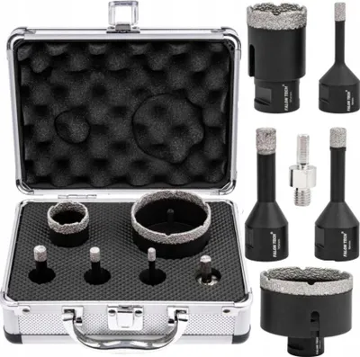 Immagine prodotto di Sega a tazza diamantata per piastrelle in Vetroceramica 6-68 mm M14 Falon-Tech FT05DH