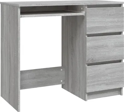 Produktbild von Schreibtisch Grau Sonoma 90x45x76 cm Holzwerkstoff