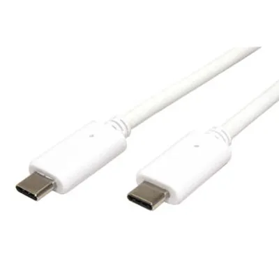 Produktbild von USB-Kabel (3.1), USB C (M) - USB C (M), 1m, weiß, Kunststoffbeutel, USB Power Delivery, EOL