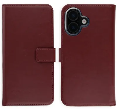 Produktbild von Selencia Echtledertasche für das Apple iPhone 17 – Burgunderrot