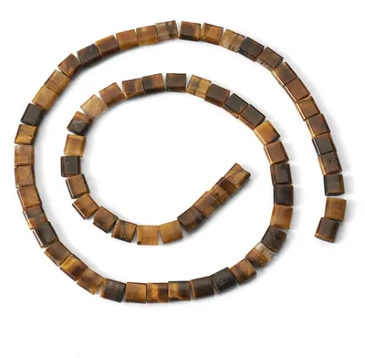 Produktbild von Rocaillesperlen Tigerauge 6x5mm 70 Stück Perlen für Schmuck