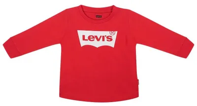 Obrázek produktu pro Tričko s dlouhým rukávem a netradičním střihem, značka Levi's Kids, model "L/s batwing tee", barva: červená, velikost: 18 měsíců, pro chlapce