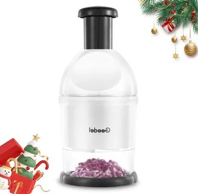 Produktbild von Famanu Handmühle - einfach zu reinigen - Gemüsehacker - Zwiebelhacker - Küchenaccessoire