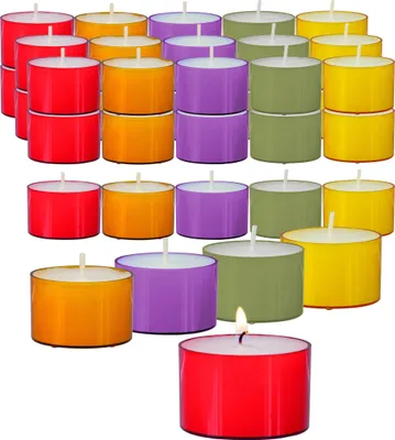 Produktbild von 1.03 40 Colorlights WINTER - 40 čajových svíček v barevném mixu