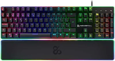 Obrázek produktu pro Newskill Gaming Gungnyr Pro, Kabel, USB, Optomechanický spínač, QWERTY, RGB LED, Černá