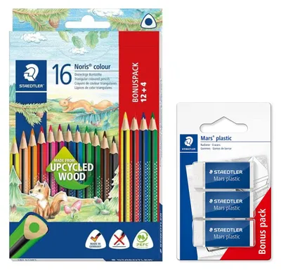 Produktbild von STAEDTLER Buntstifte Noris Colour 16 Stück, erhöhte Bruchfestigkeit, Dreikantfor